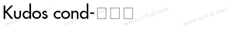 Kudos cond字体转换